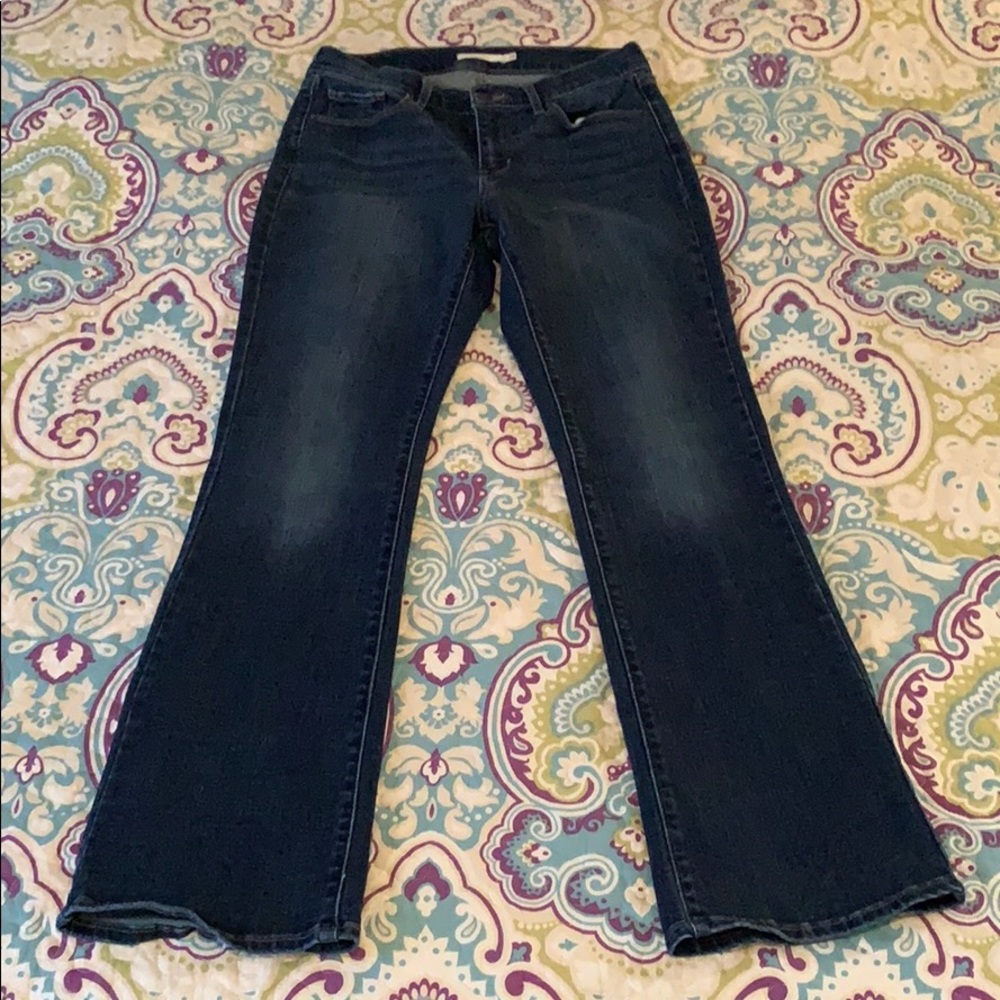Levi Strauss Curvy Bootcut dark wash jeans